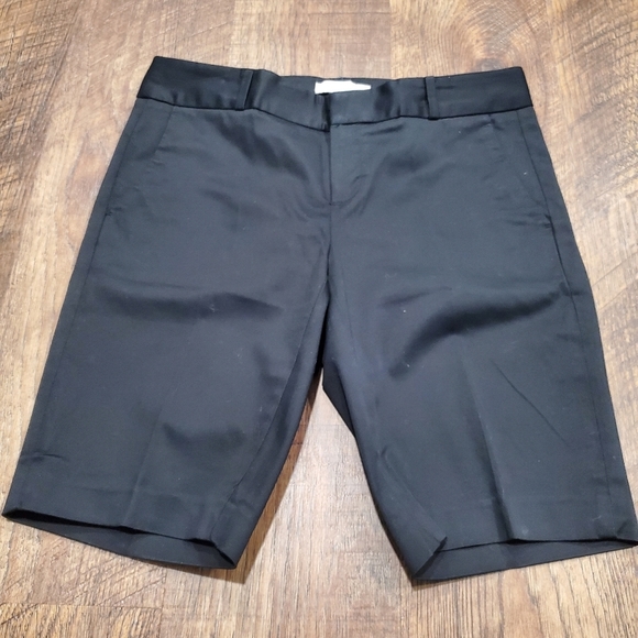 Banana Republic Pants - Banana Republic Black Bermuda Shorts Hampton Sateen Cotton Classic Casual Preppy